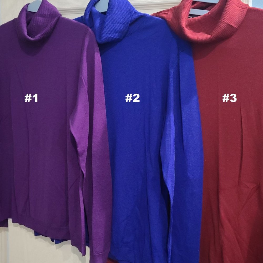 Lafayette 148 NY Turtleneck 100% Wool L & XL NWOT